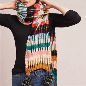 Anthropologie X Caroline Kaufman Pom Scarf